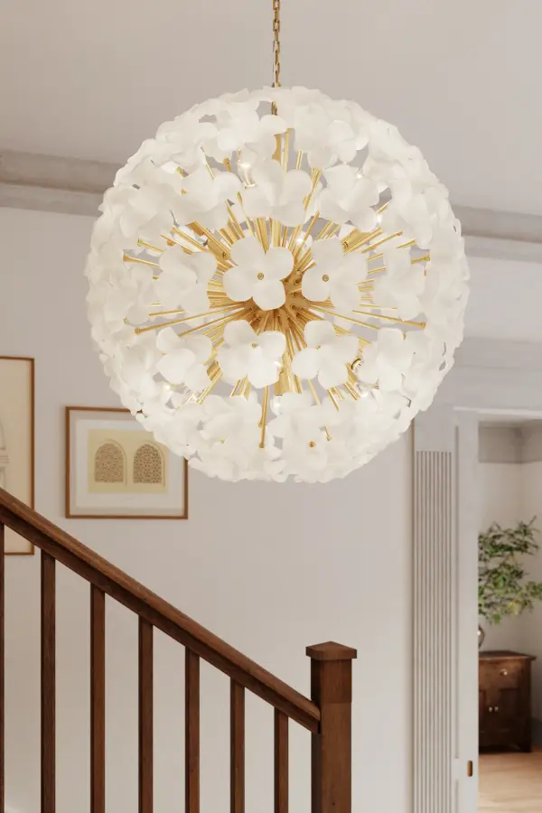 Bloome 30" 12-Light Pendant in Legacy Brass - Image 3