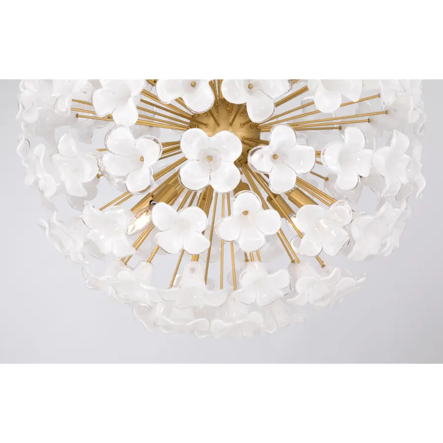Bloome 30" 12-Light Pendant in Legacy Brass - Image 5