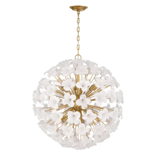 Bloome 30" 12-Light Pendant in Legacy Brass - Image 8