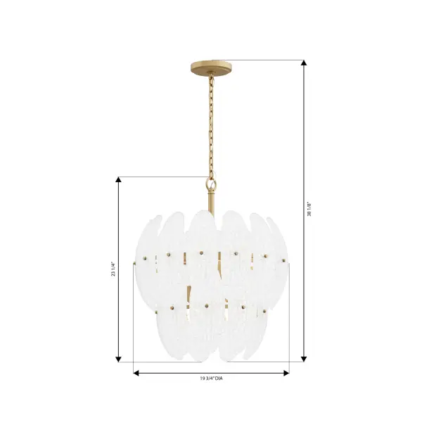 Marclaire 6-Light Pendant in Legacy Brass - Image 4