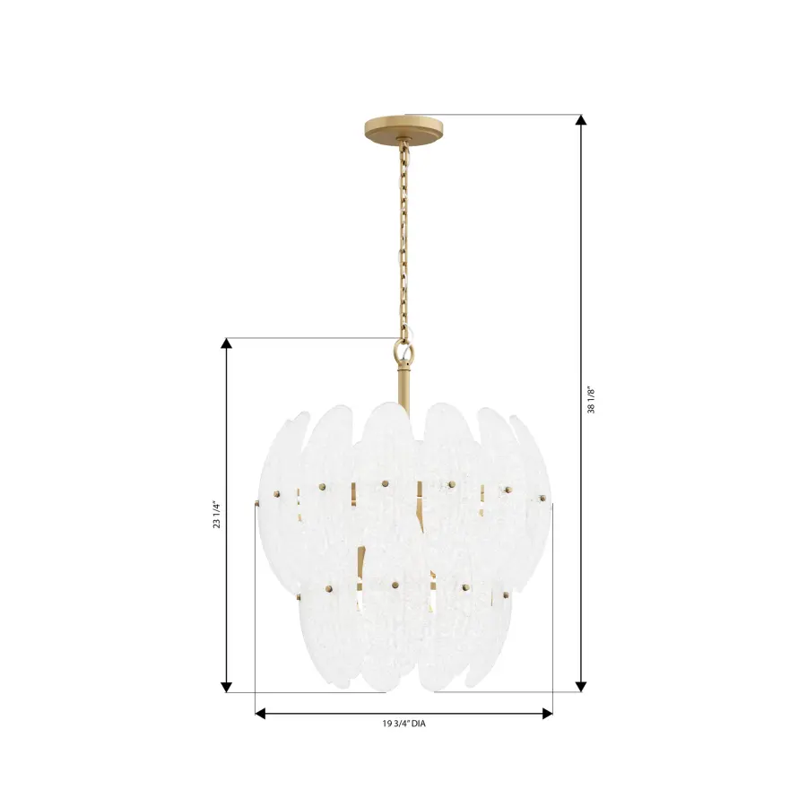 Marclaire 6-Light Pendant in Legacy Brass - Image 4