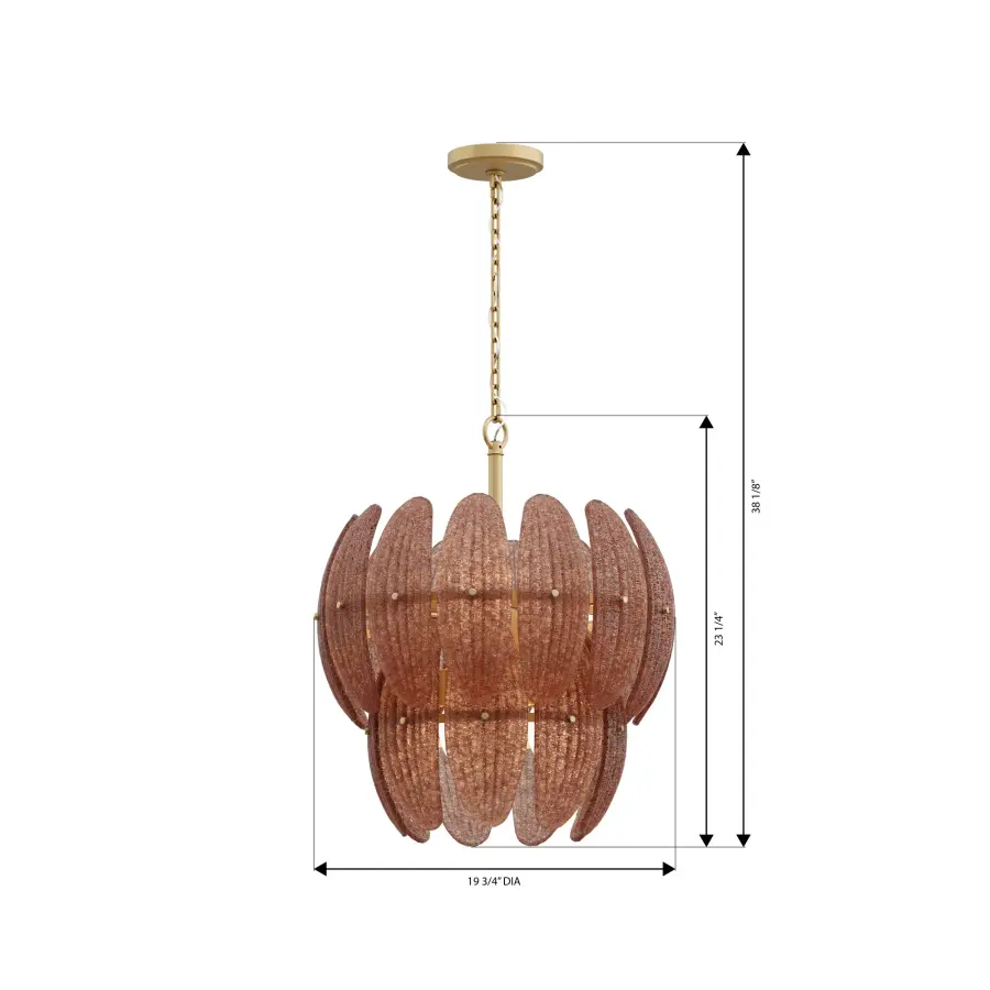 Marclaire 6-Light Pendant in Legacy Brass - Image 2