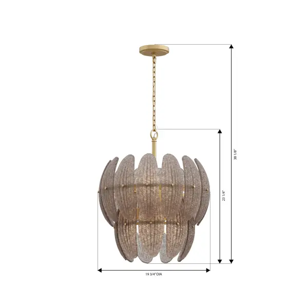 Marclaire 19.75" 6-Light Pendant in Legacy Brass - Image 4