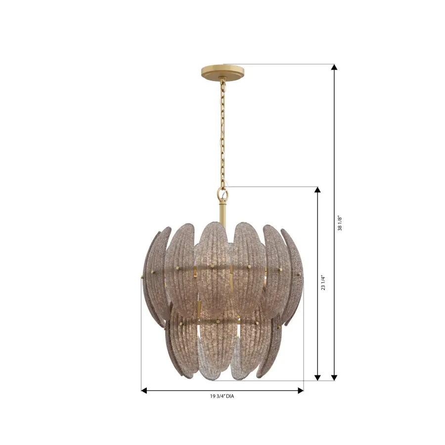 Marclaire 19.75" 6-Light Pendant in Legacy Brass - Image 4