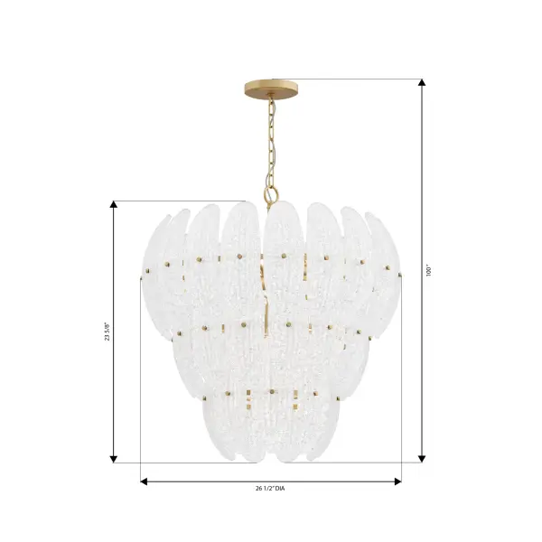 Marclaire 26.5" 11-Light Pendant - Image 4