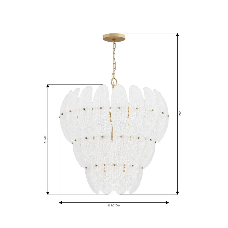 Marclaire 26.5" 11-Light Pendant - Image 4