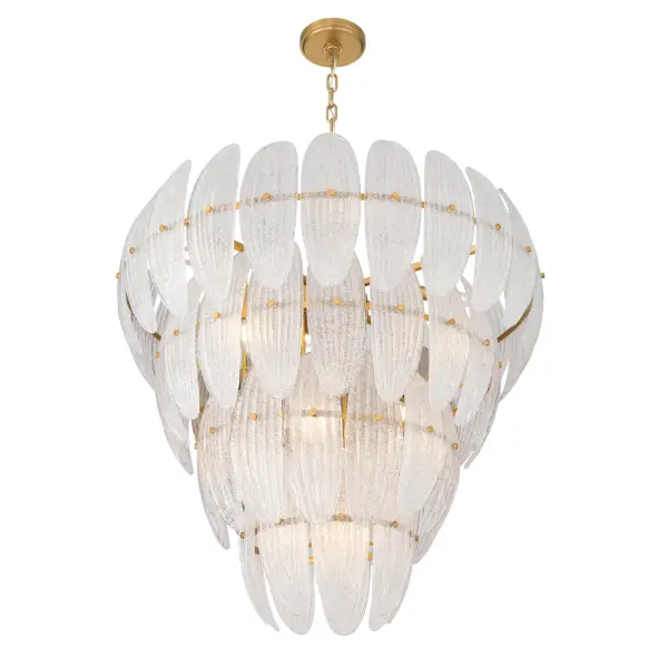 Marclaire 32.75" 15-Light Pendant in Legacy Brass - Image 7