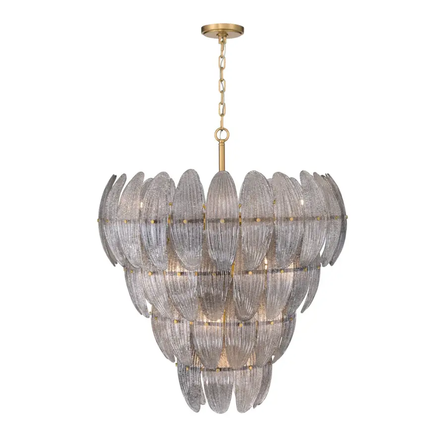 Marclaire 32.75" 15-Light Pendant in Legacy Brass - Image 1