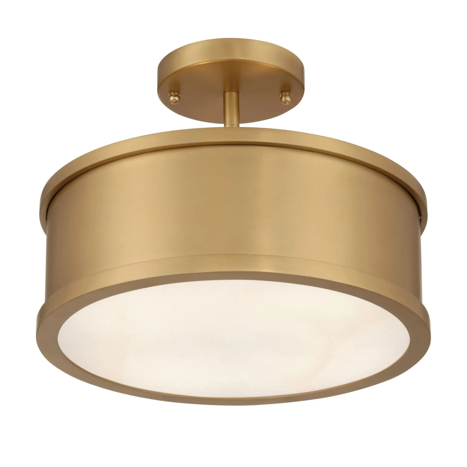 Wynn Two Light Semi-Flush Mount in Legacy Brass