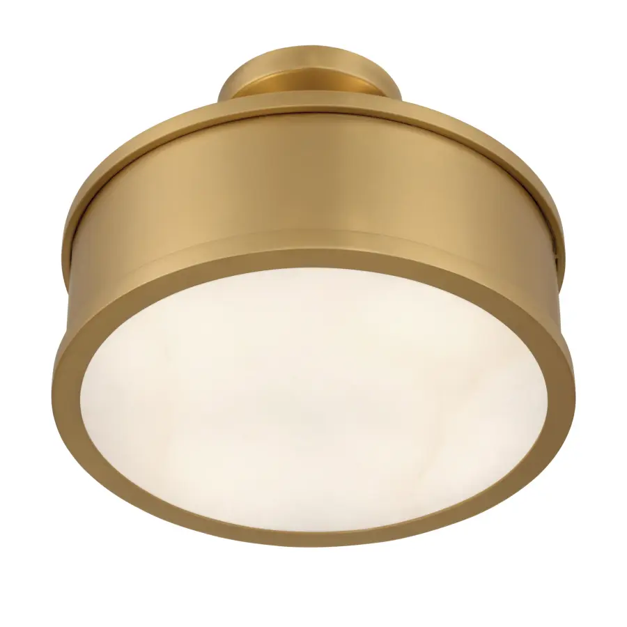 Wynn 12" 2-Light Semi-Flush Mount in Legacy Brass - Image 7