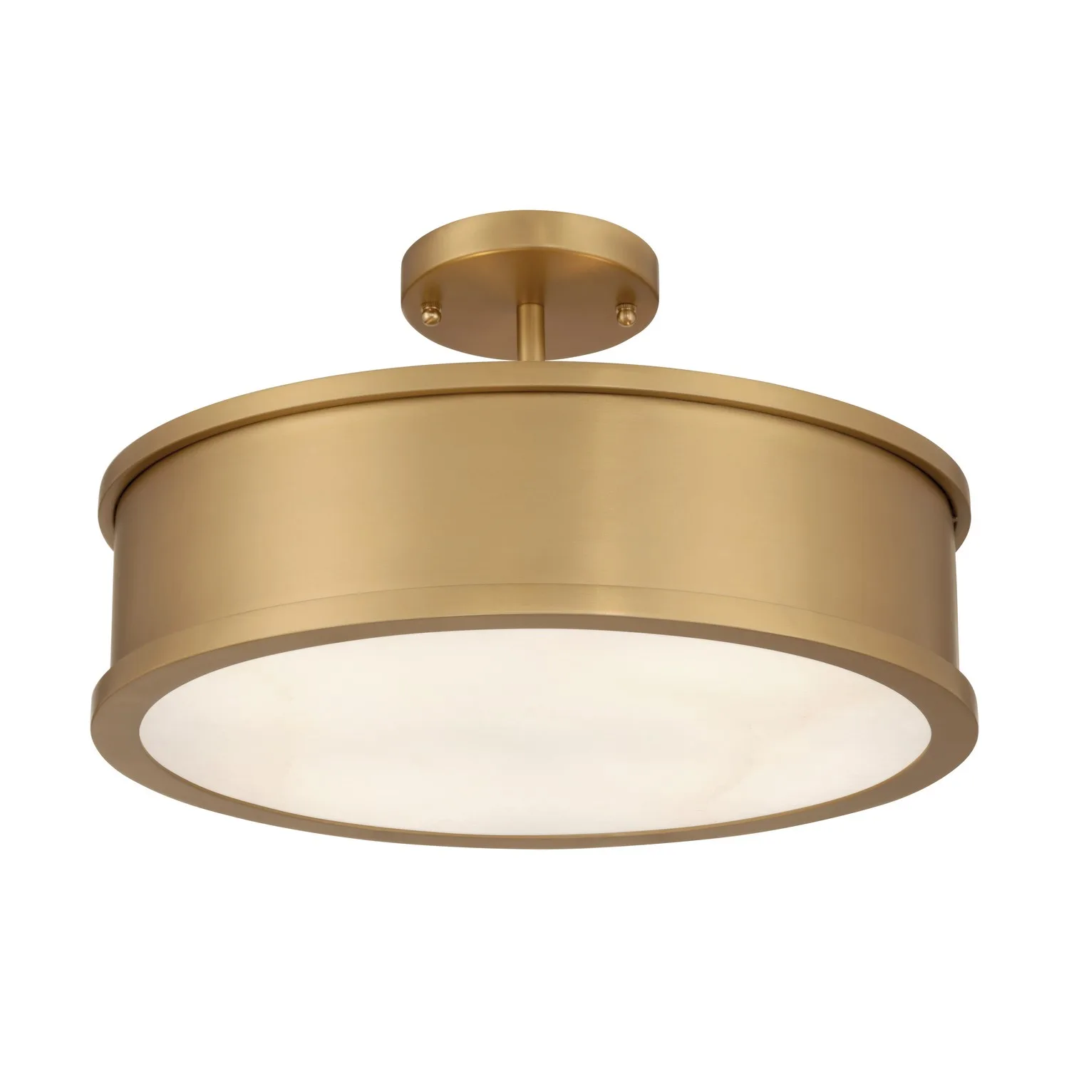 Wynn Four Light Semi-Flush Mount in Legacy Brass