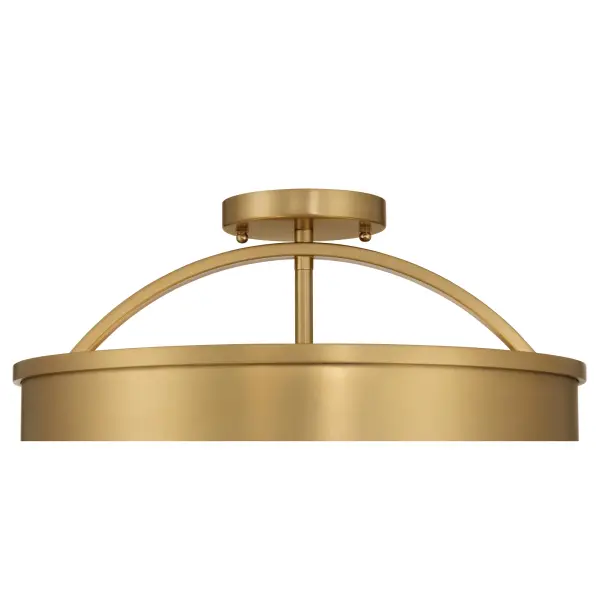 Wynn 16" 4-Light Semi-Flush Mount in Legacy Brass - Image 6