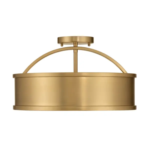 Wynn 16" 4-Light Semi-Flush Mount in Legacy Brass - Image 9
