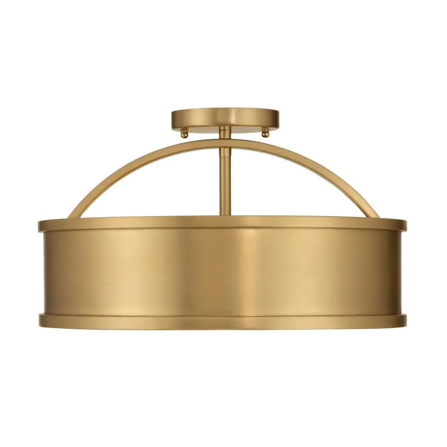 Wynn 16" 4-Light Semi-Flush Mount in Legacy Brass - Image 9