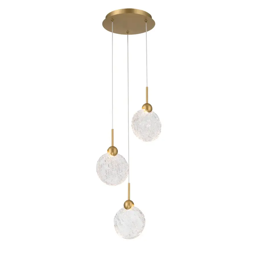 Briselle 10" LED Pendant in Legacy Brass - Image 1