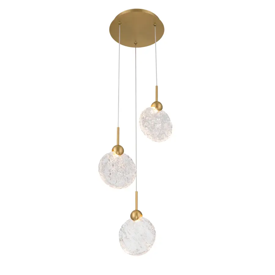 Briselle 10" LED Pendant in Legacy Brass - Image 7