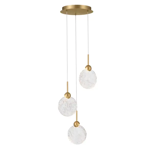 Briselle 10" LED Pendant in Legacy Brass - Image 9