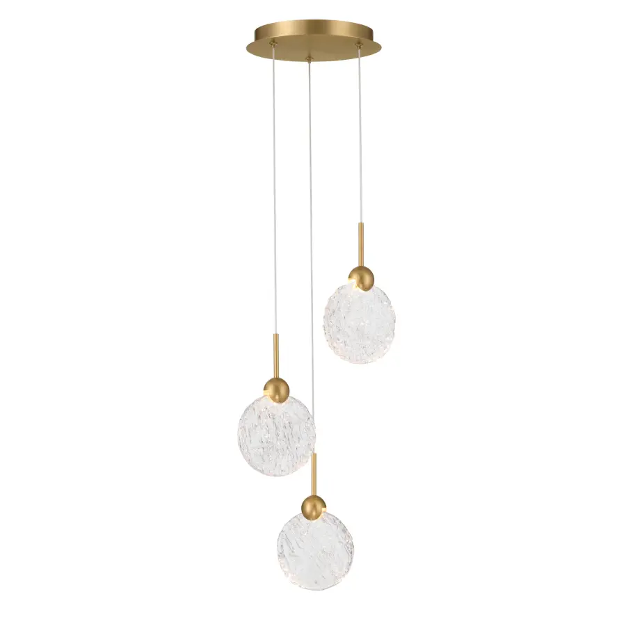 Briselle 10" LED Pendant in Legacy Brass - Image 9