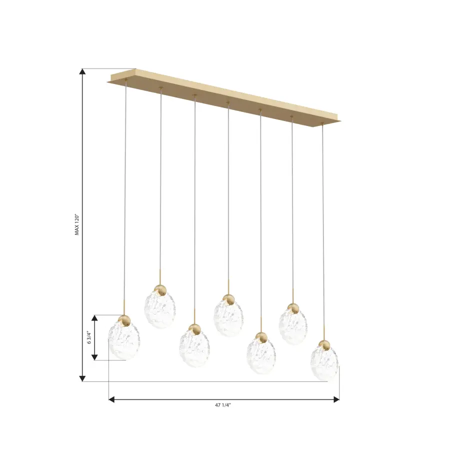 Briselle 47.25" LED Linear Pendant - Image 4
