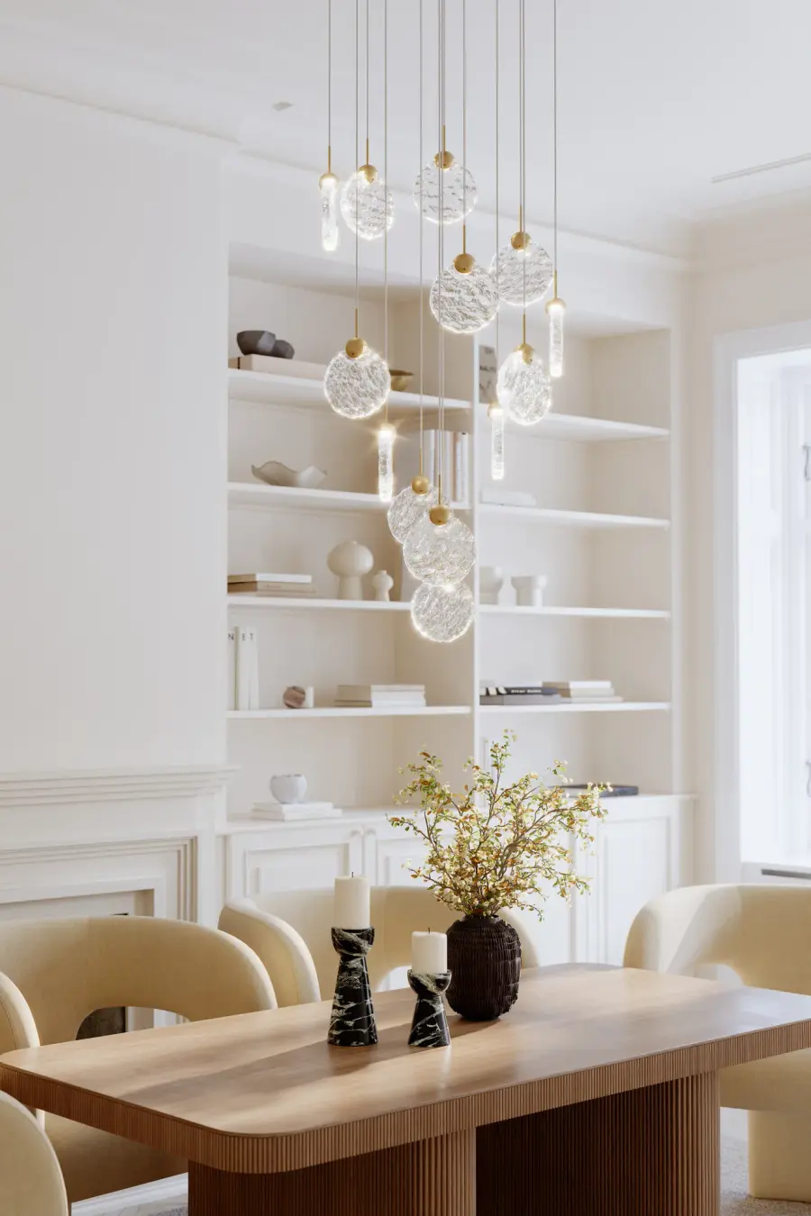 Briselle 24" LED Pendant in Legacy Brass - Image 4