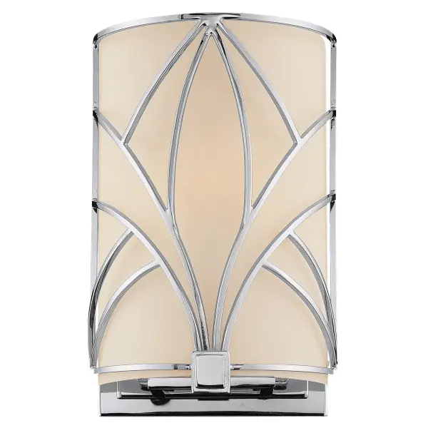 The Storyboard™ wall sconce combines functional design with transitional elegance. Its compact 6-inch width and ADA compliance make it ideal for bathrooms and hallways, while the chrome finish and glass shade provide timeless appeal.