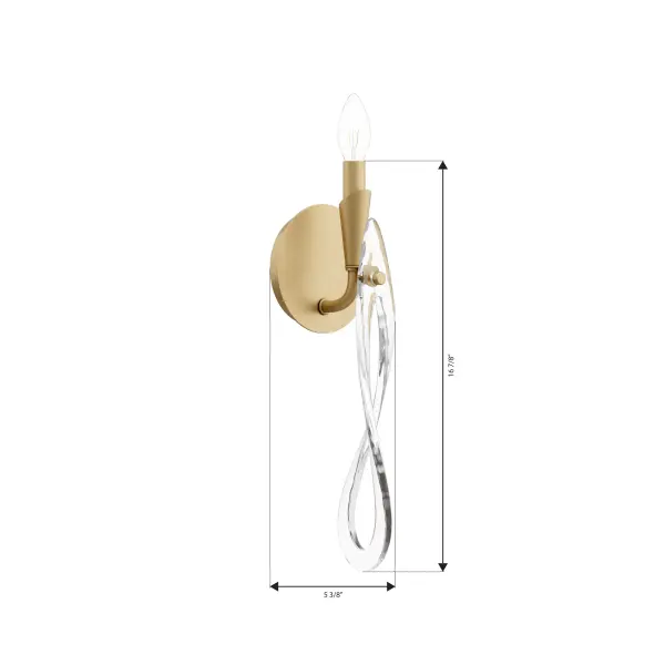 Glassara 16.5" High 1-Light Wall Sconce - Image 4