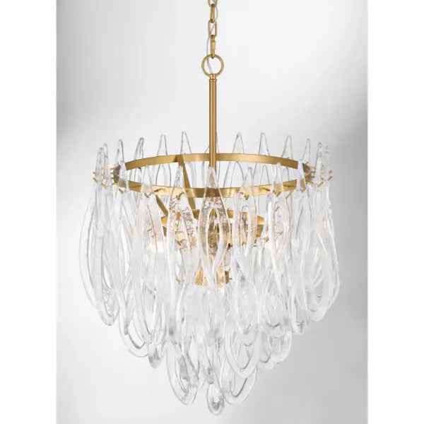 Glassara 23" 6-Light Pendant in Legacy Brass - Image 6