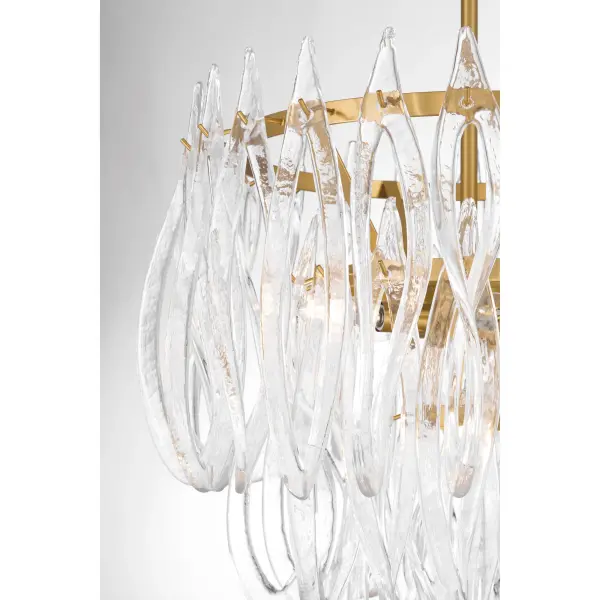 Glassara 23" 6-Light Pendant in Legacy Brass - Image 7