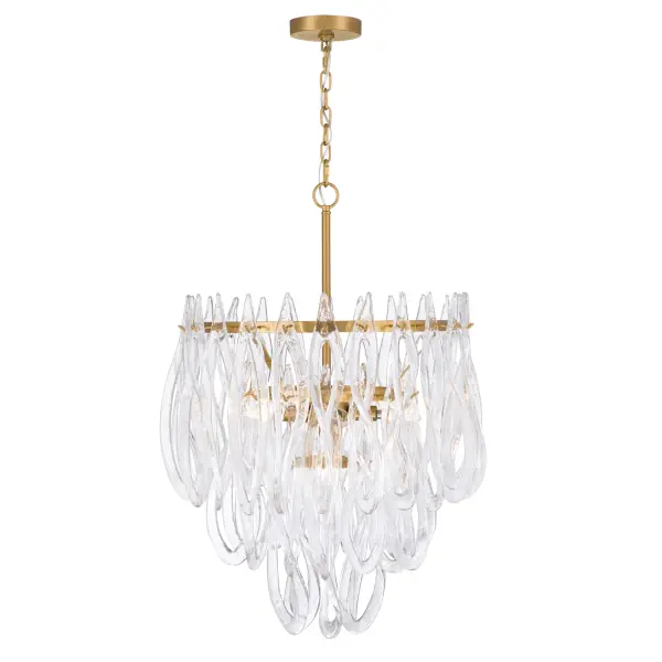 Glassara 23" 6-Light Pendant in Legacy Brass - Image 9