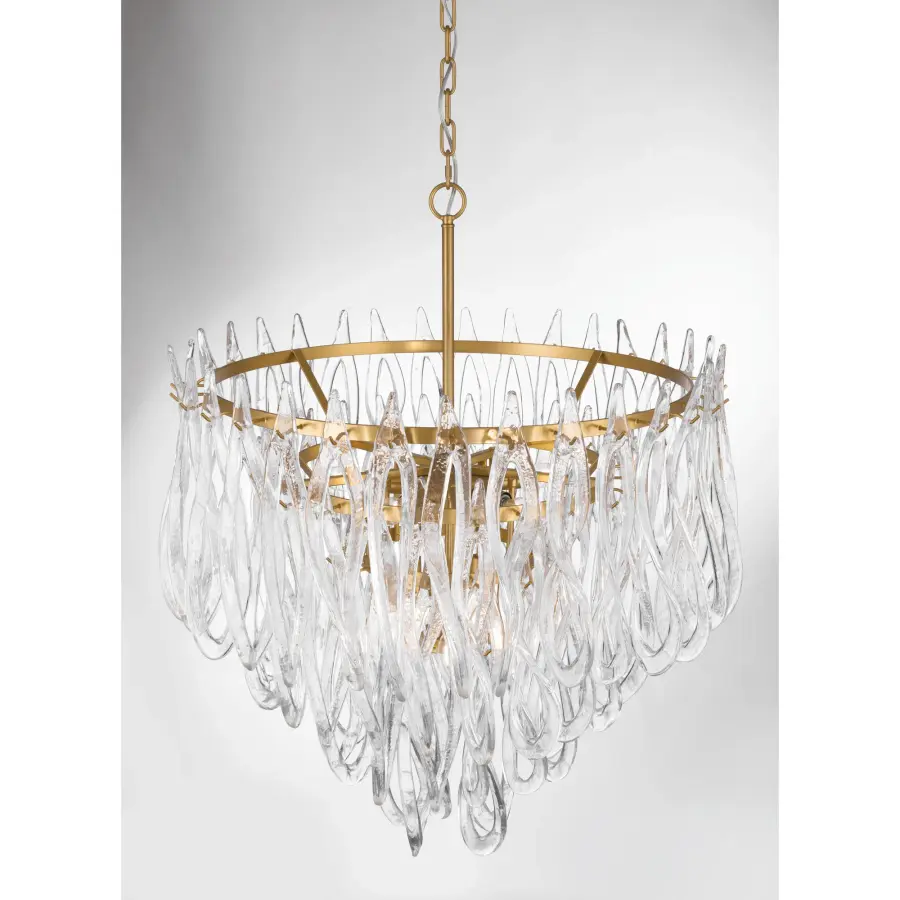 Glassara 31.75" 10-Light Pendant in Legacy Brass - Image 5