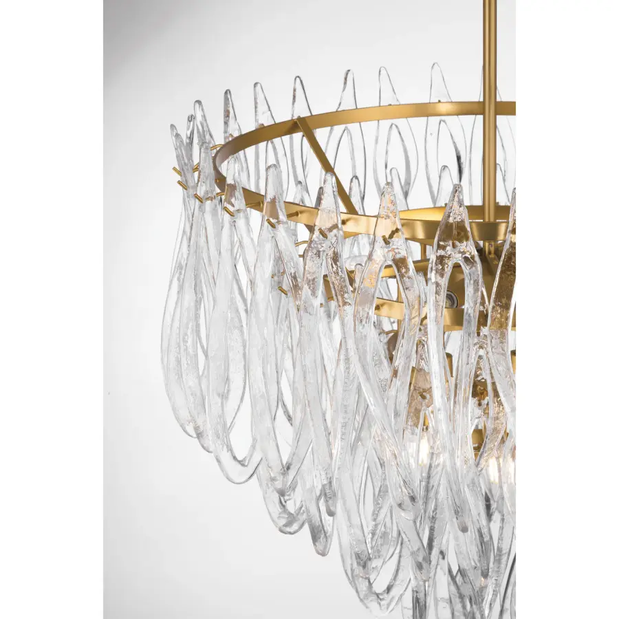 Glassara 31.75" 10-Light Pendant in Legacy Brass - Image 6