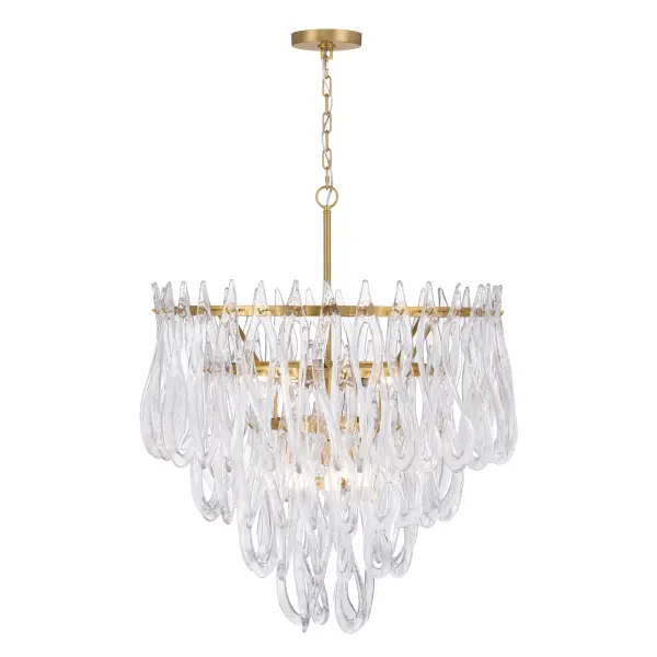 Glassara 31.75" 10-Light Pendant in Legacy Brass - Image 9