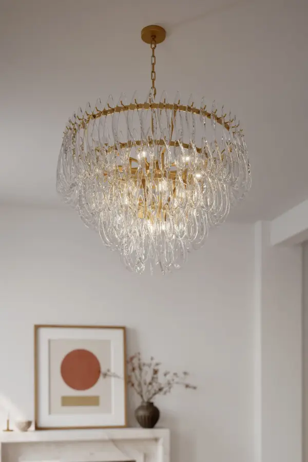 Glassara 39.75" 15-Light Pendant in Legacy Brass - Image 3