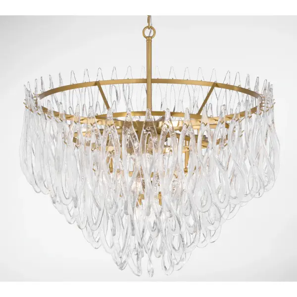 Glassara 39.75" 15-Light Pendant in Legacy Brass - Image 4