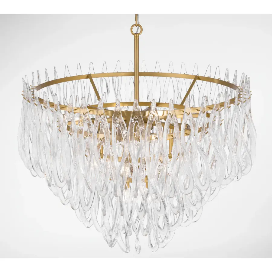 Glassara 39.75" 15-Light Pendant in Legacy Brass - Image 4