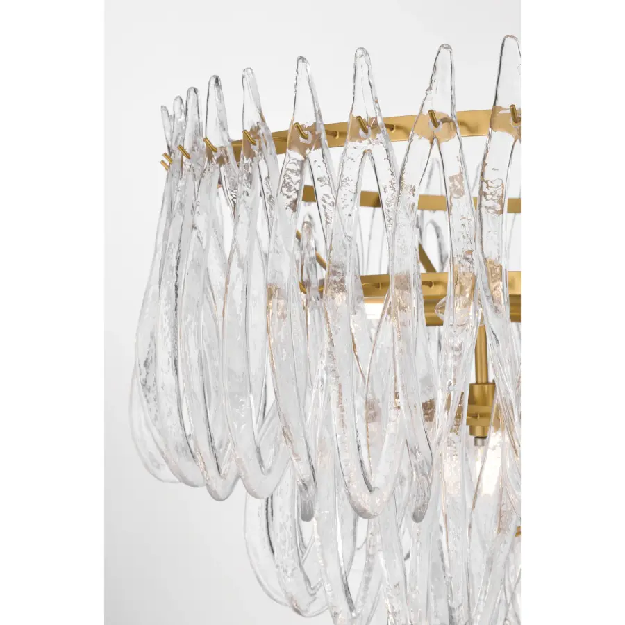 Glassara 39.75" 15-Light Pendant in Legacy Brass - Image 6