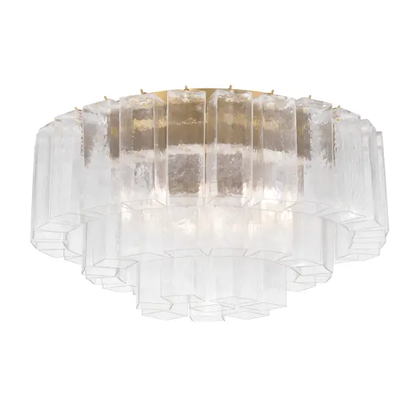 Torvento 28" 7-Light Flush Mount in Legacy Brass - Image 8