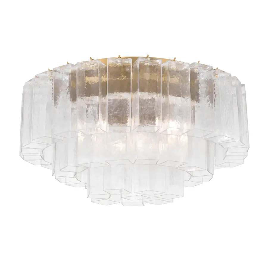 Torvento 28" 7-Light Flush Mount in Legacy Brass - Image 8