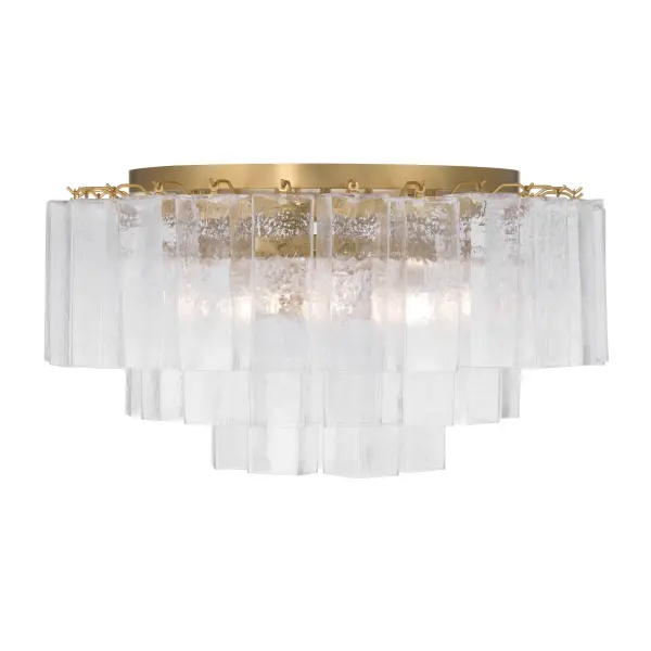 Torvento 28" 7-Light Flush Mount in Legacy Brass - Image 9