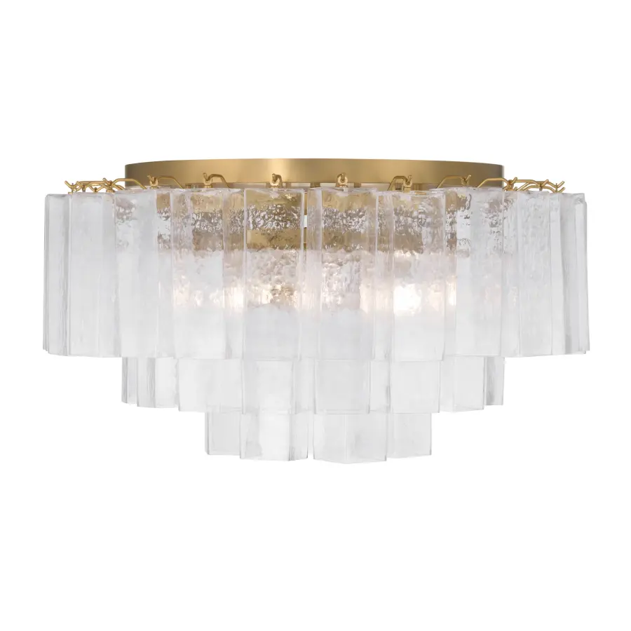 Torvento 28" 7-Light Flush Mount in Legacy Brass - Image 9