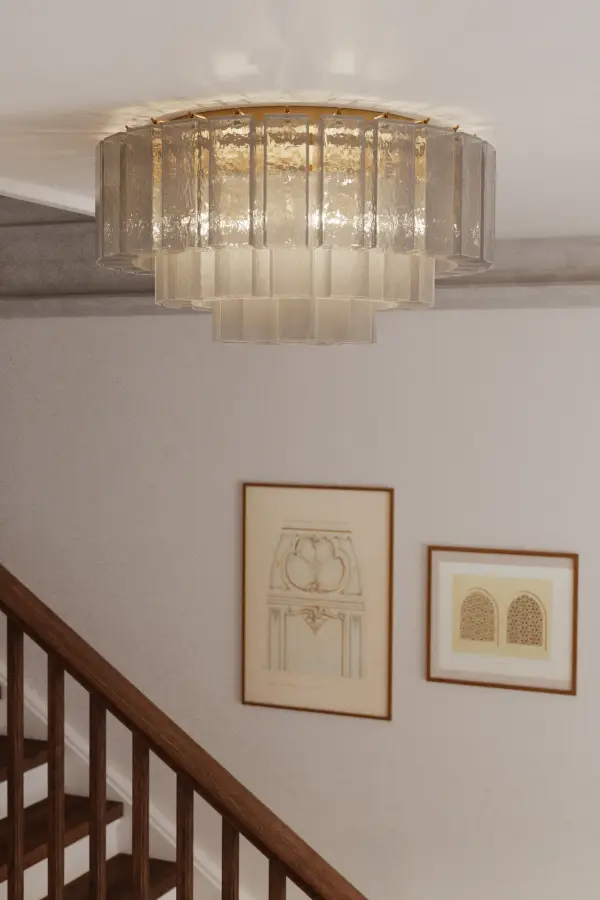 Torvento 28" 7-Light Flush Mount in Legacy Brass - Image 3