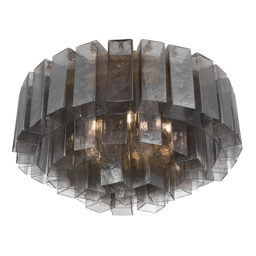 Torvento 28" 7-Light Flush Mount in Legacy Brass - Image 7