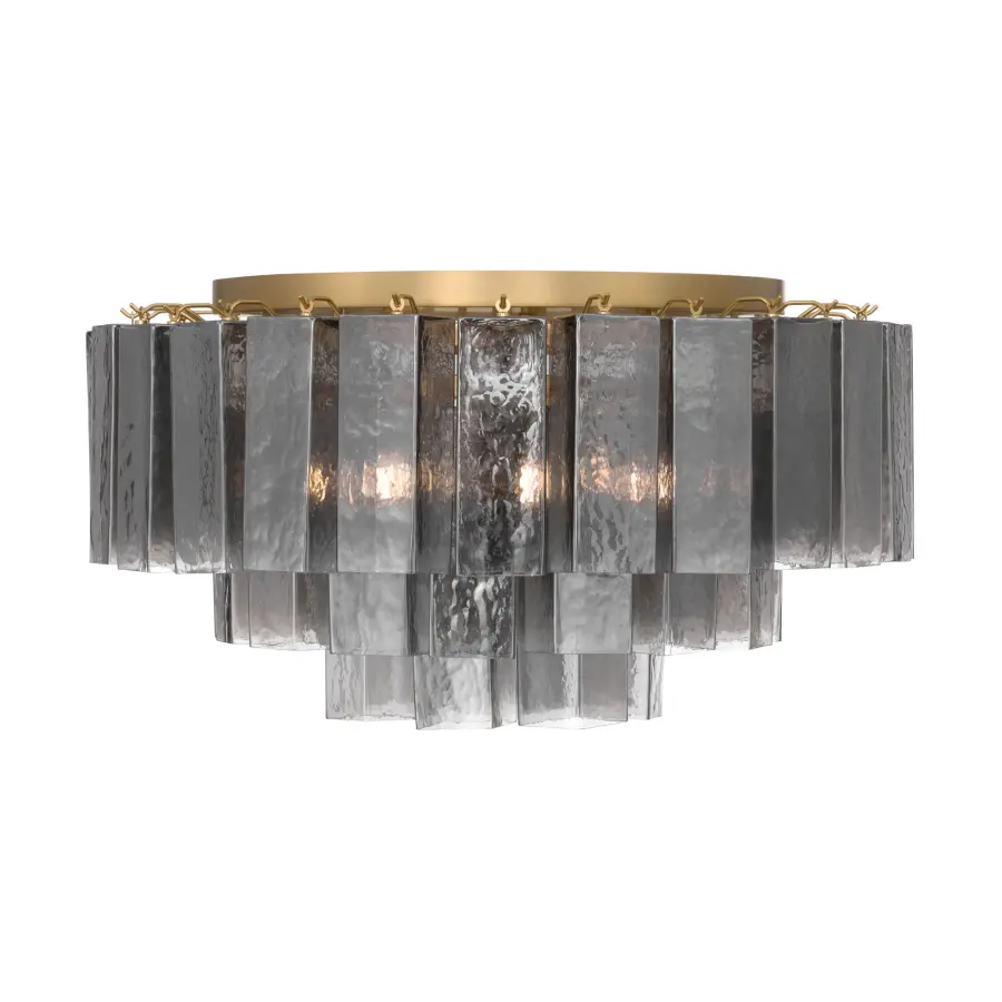 Torvento 28" 7-Light Flush Mount in Legacy Brass - Image 9