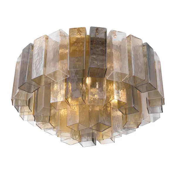 Torvento 28" 7-Light Flush Mount in Legacy Brass - Image 7