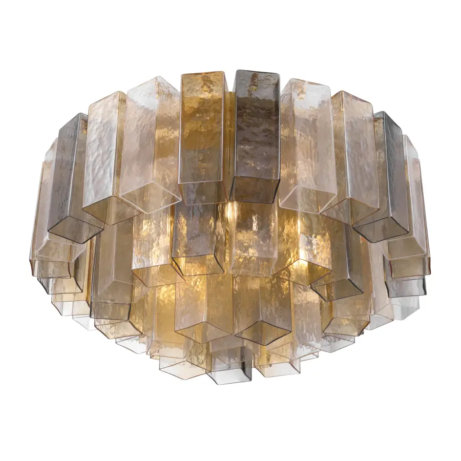 Torvento 28" 7-Light Flush Mount in Legacy Brass - Image 7