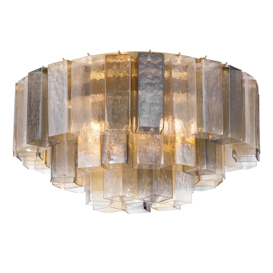 Torvento 28" 7-Light Flush Mount in Legacy Brass - Image 8