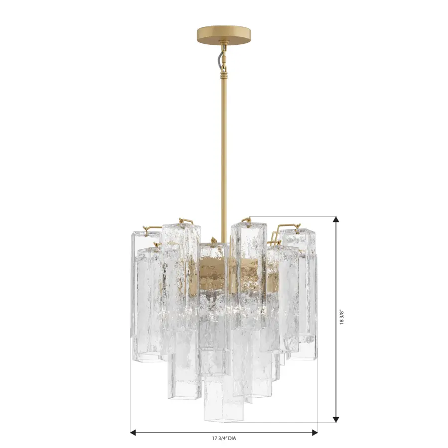 Torvento 6-Light Pendant in Legacy Brass - Image 4