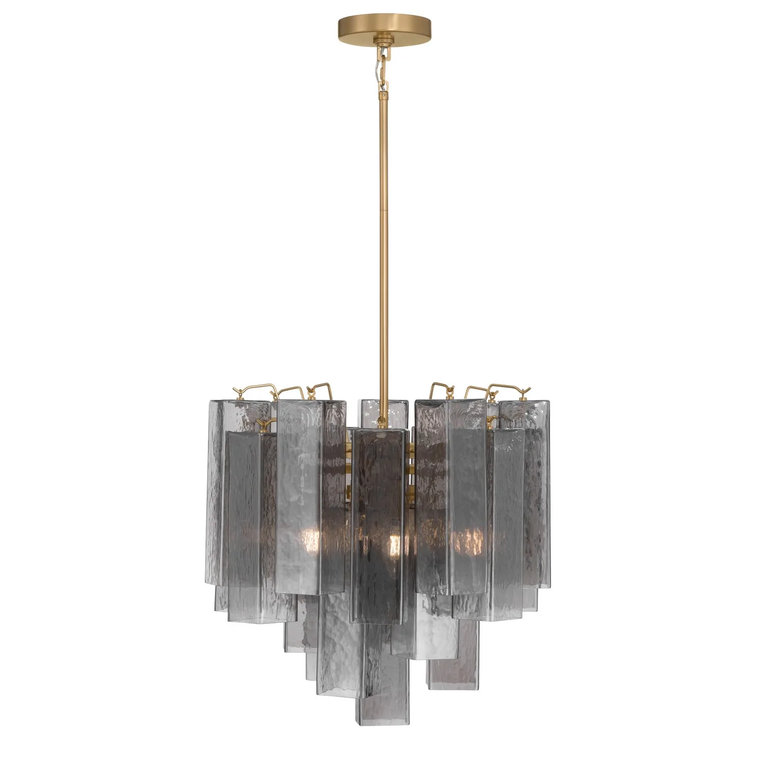 Torvento Six Light Pendant in Legacy Brass