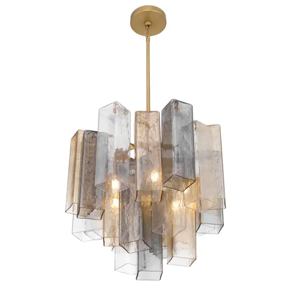 Torvento 17.75" 6-Light Pendant in Legacy Brass - Image 7