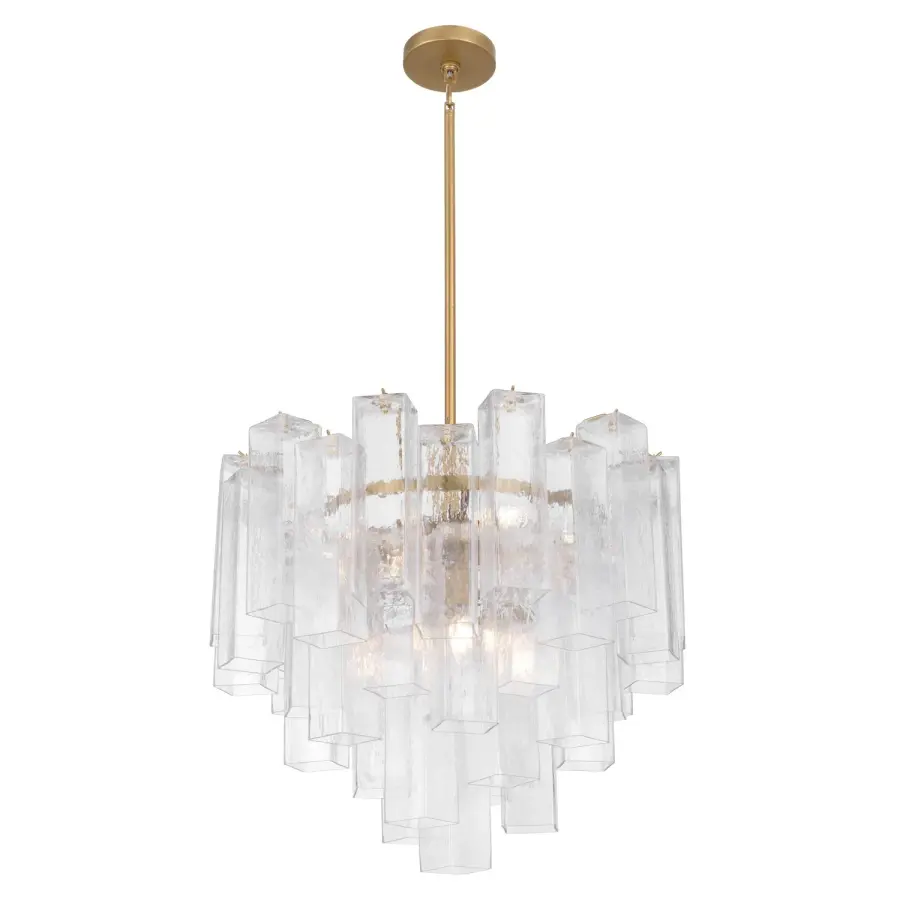 Torvento 25.25" 9-Light Pendant in Legacy Brass - Image 1